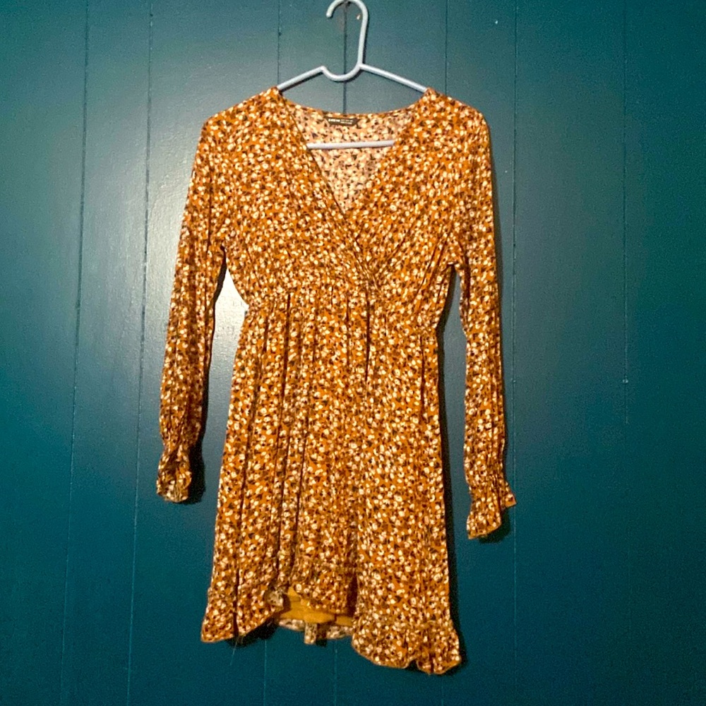 SHEIN floral dress brown